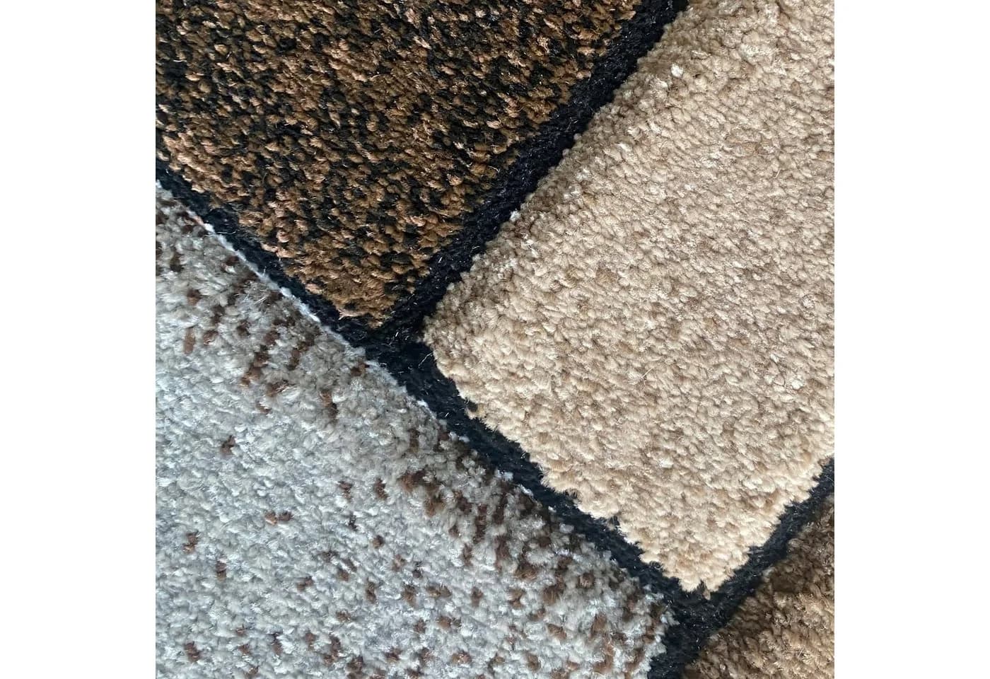 Carpetia Teppich Modern Abstraktes Rechteckmuster Beige