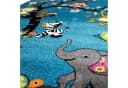 Carpetia Kinderteppich mit Tiermotiven in Blau Bild 3