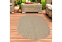 Carpetia Outdoorteppich Jute-Look Beige/Braun Oval Bild 2