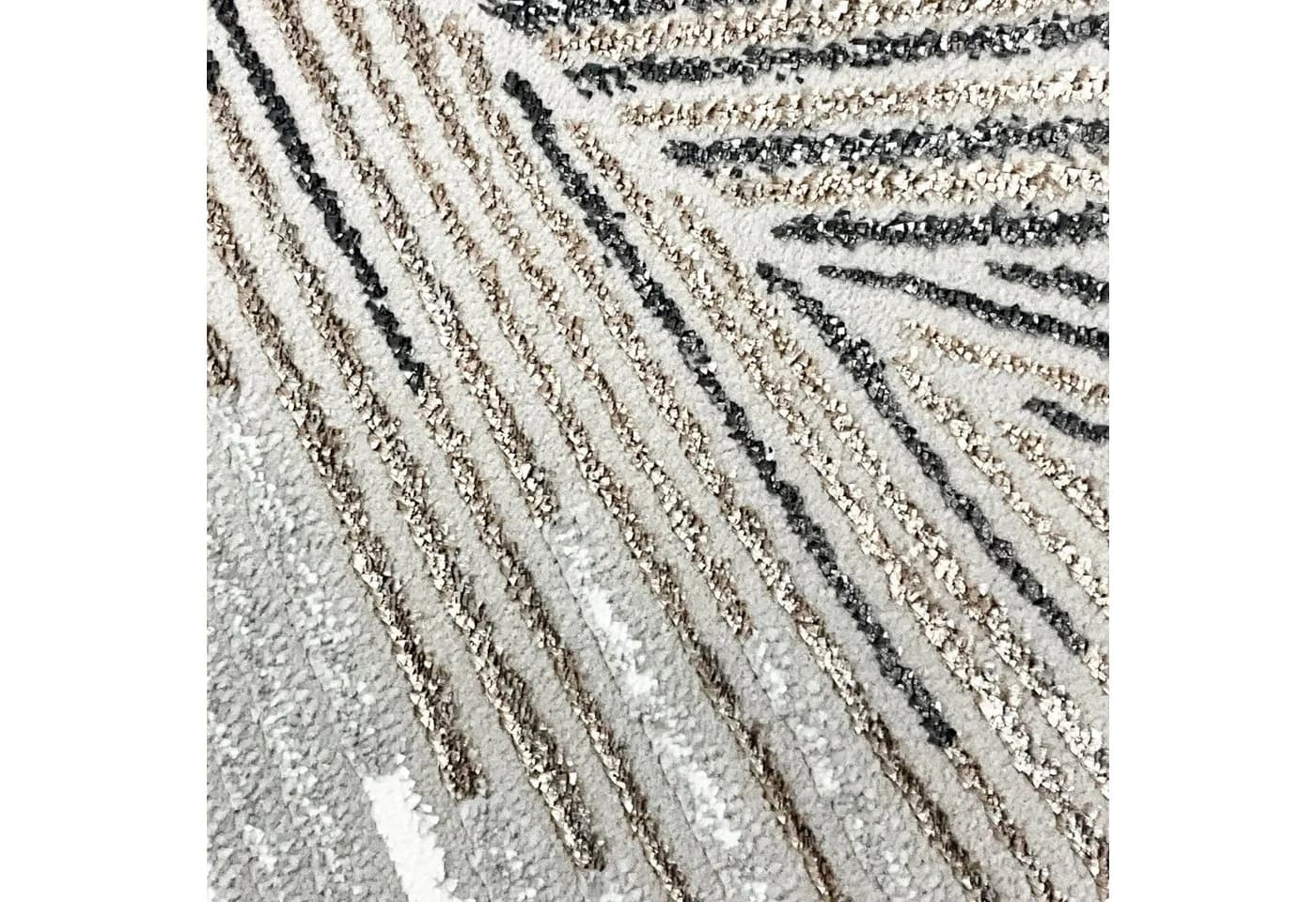 Carpetia Teppich Abstraktes Muster Silber-Bronze