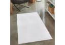 Carpetia Teppich 3D Hoch-Tief-Effekt Kurzflor Polyester Weiß Bild 1