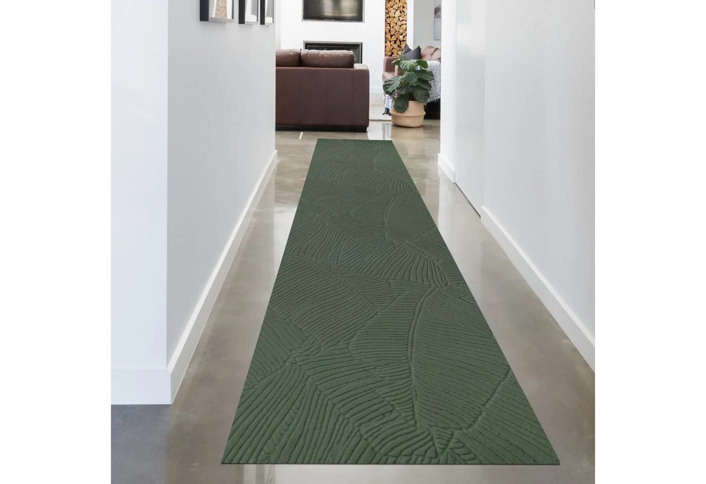 Carpetia Teppich 3D Hoch-Tief-Effekt Grün Kurzflor - Bild 3