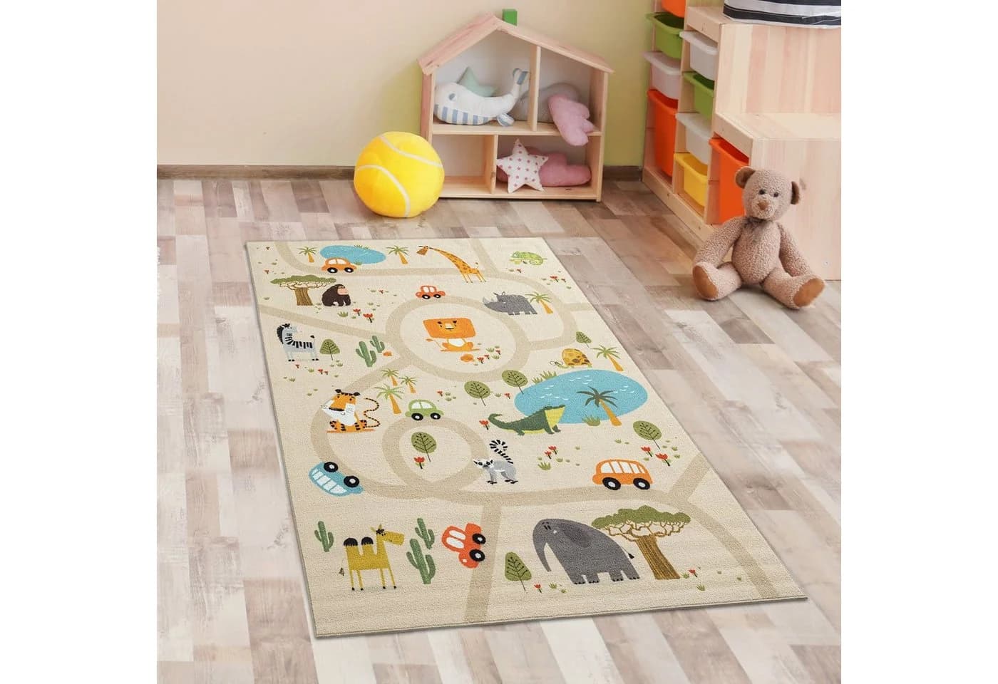 Carpetia Kinderteppich Safari Beige