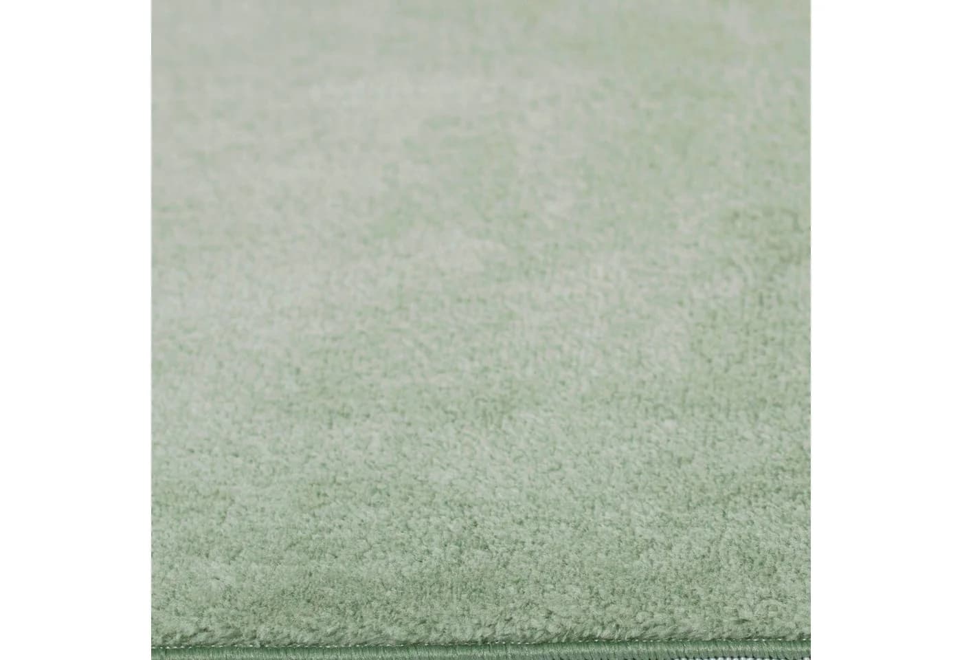 Carpetia Teppich Uni Grün 16mm Florhöhe Super Soft - Bild 5