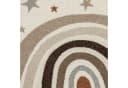 Carpetia Kinderteppich Kurzflor Regenbogen Sterne Beige Braun Bild 1