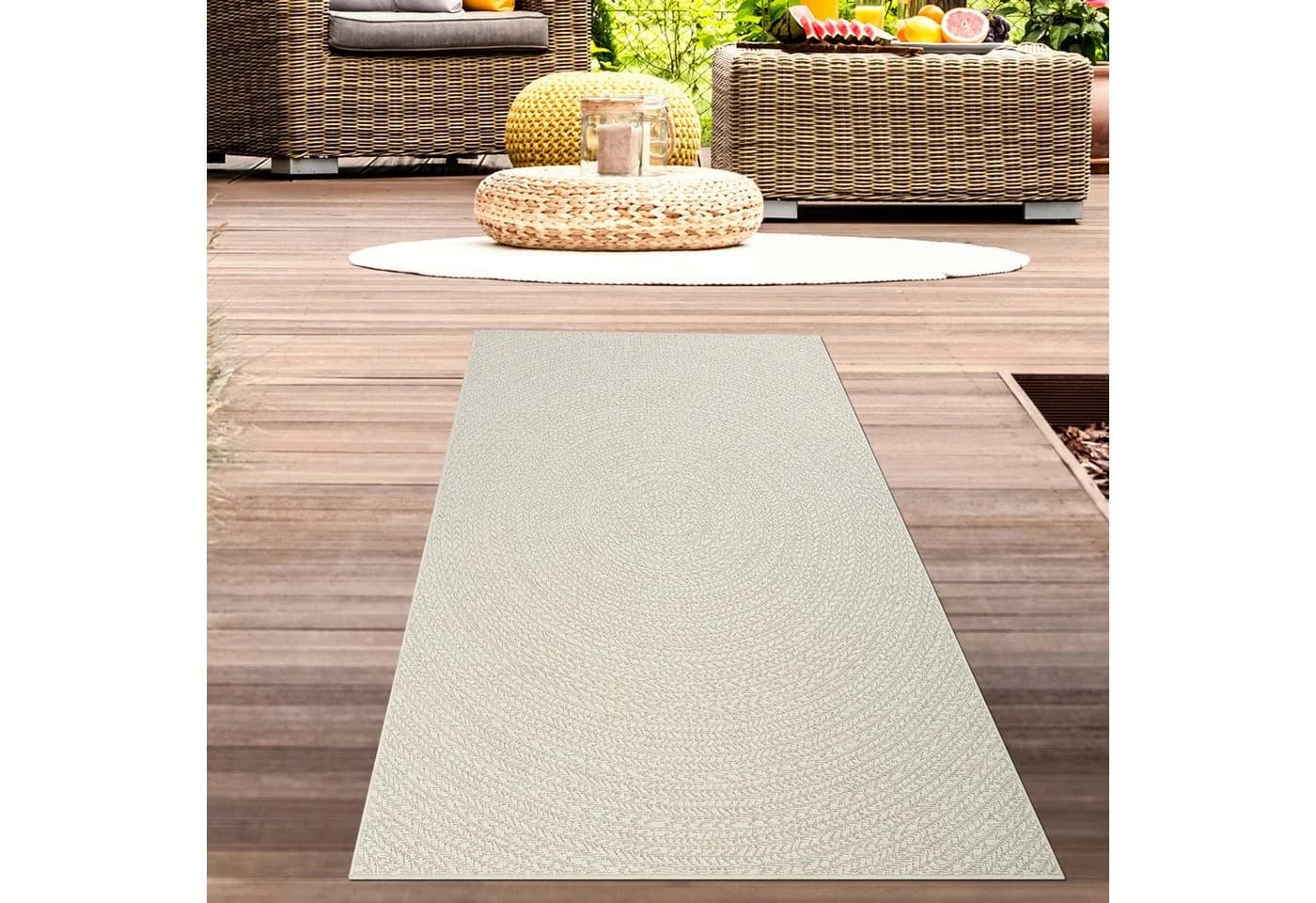 Carpetia Outdoorteppich Jute-Look - Indoor & Outdoor