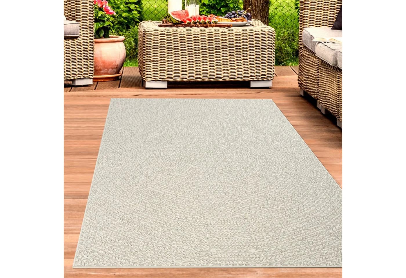 Carpetia Outdoorteppich Jute-Look - Indoor & Outdoor - Bild 2