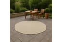 Carpetia Outdoorteppich Jute-Look Rund Beige Wetterfest Bild 2
