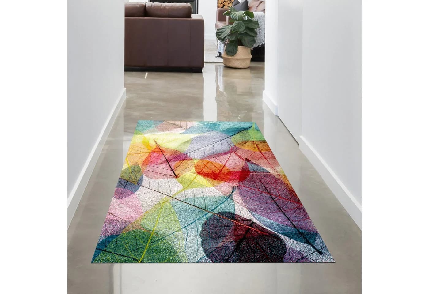 Carpetia Teppich Bunt Geometrisches Muster Kurzflor - Bild 3