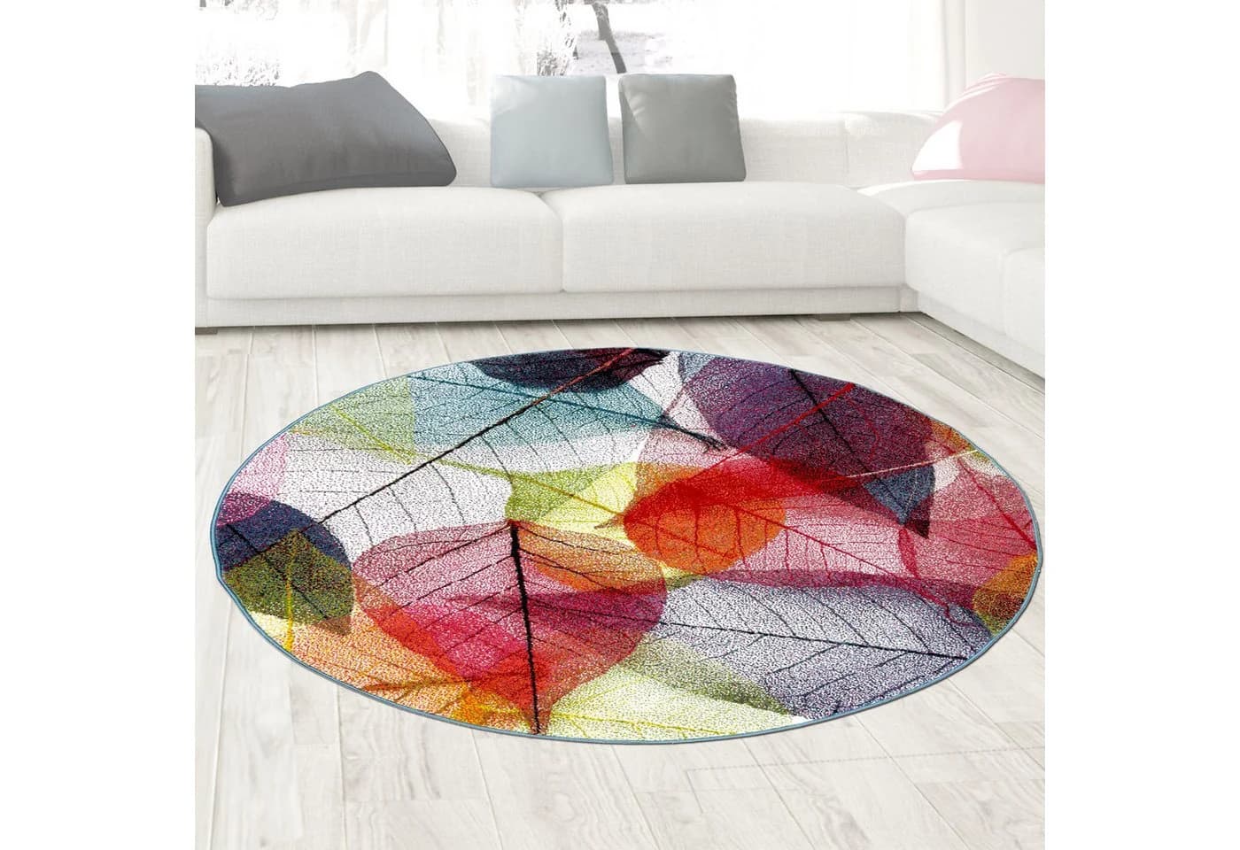 Carpetia Teppich Bunt Geometrisches Muster Kurzflor - Bild 4