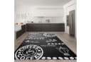 Carpetia Outdoorteppich Schwarz Polypropylen Innen/Außen Bild 2