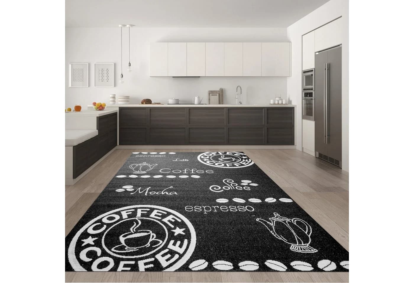 Carpetia Outdoorteppich Schwarz Polypropylen Innen/Außen - Bild 2