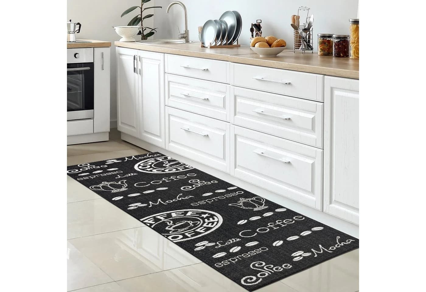 Carpetia Outdoorteppich Schwarz Polypropylen Innen/Außen - Bild 3