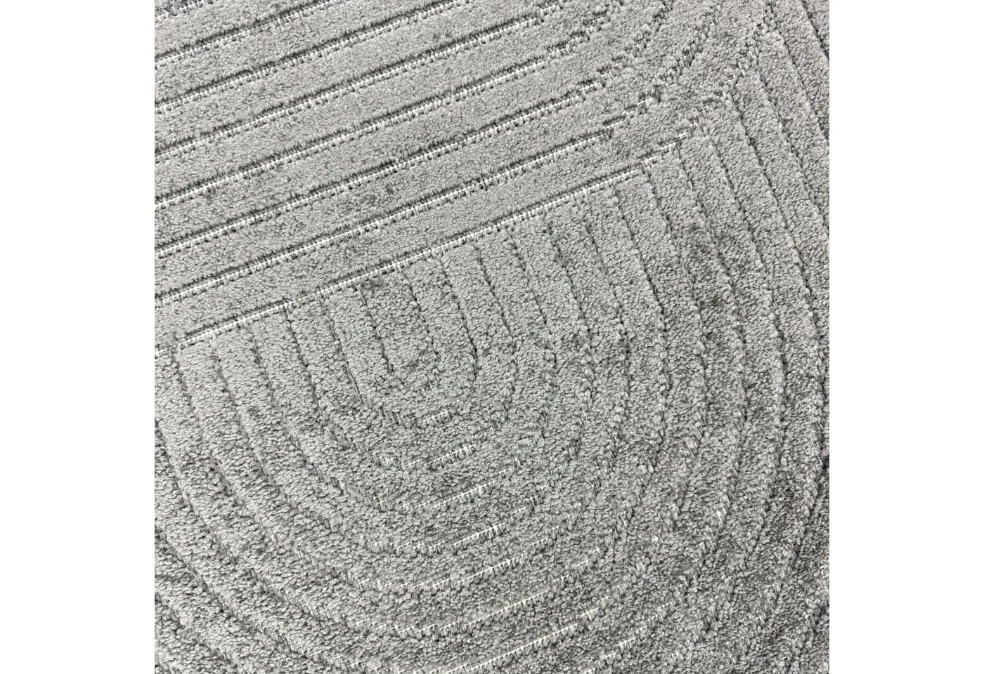 Carpetia Outdoorteppich Wetterfest Boho-Style Anthrazit