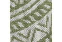 Carpetia Outdoorteppich Rund Ethno-Design Grün/Weiß Bild 1