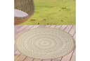 Carpetia Rund Teppich Beige Polypropylen In- und Outdoorteppich Bild 2