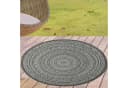 Carpetia Outdoorteppich rund grau Polypropylen Bild 2