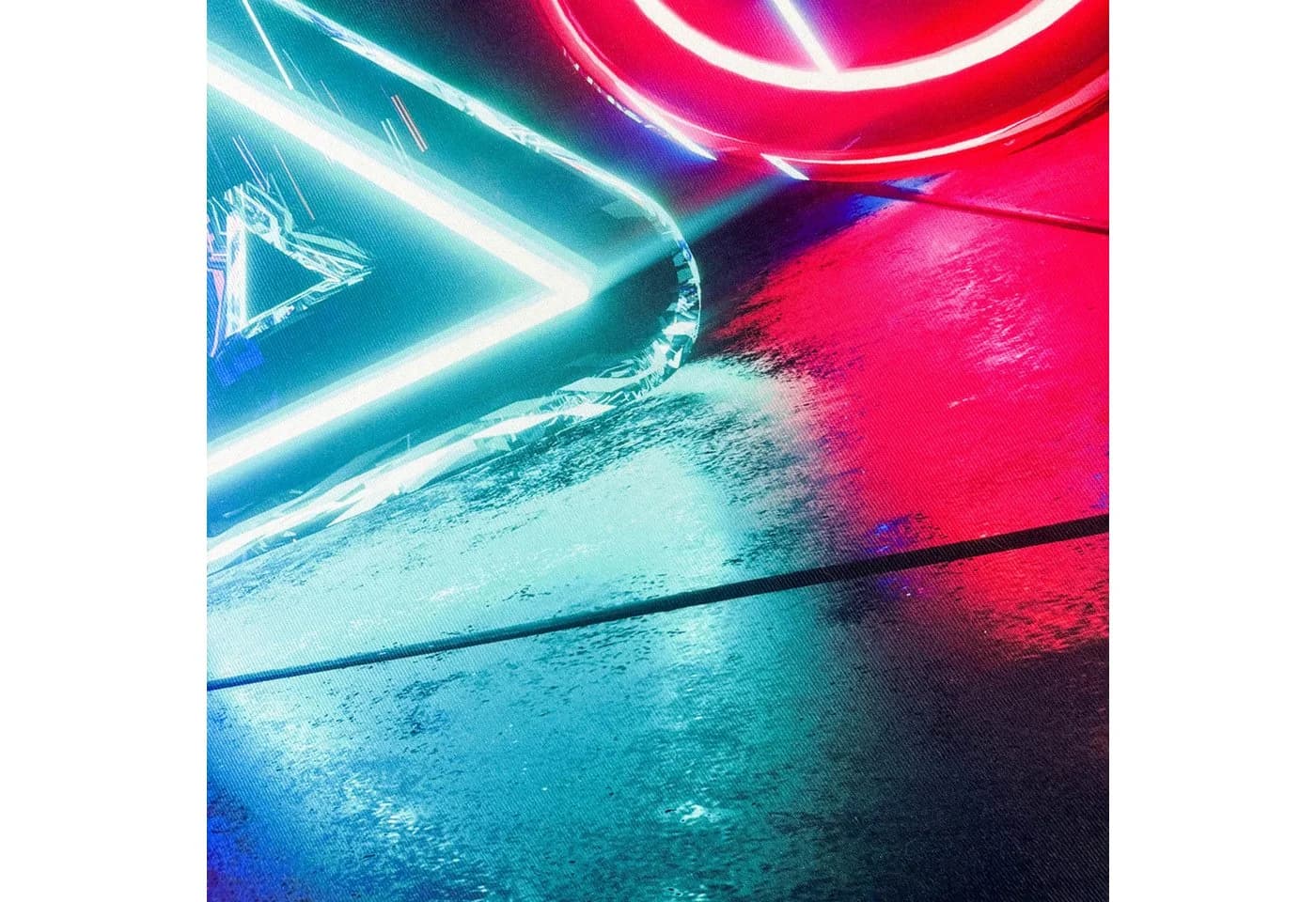 Carpetia Kinderteppich Gamingteppich Antirutsch Neon-Symbole