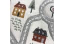 Carpetia Kinderteppich Runder Spielteppich mit Straßenmotiv in Creme Bild 3