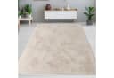 Carpetia Fellteppich Kunstfell Hasenfell-Optik Beige Bild 2