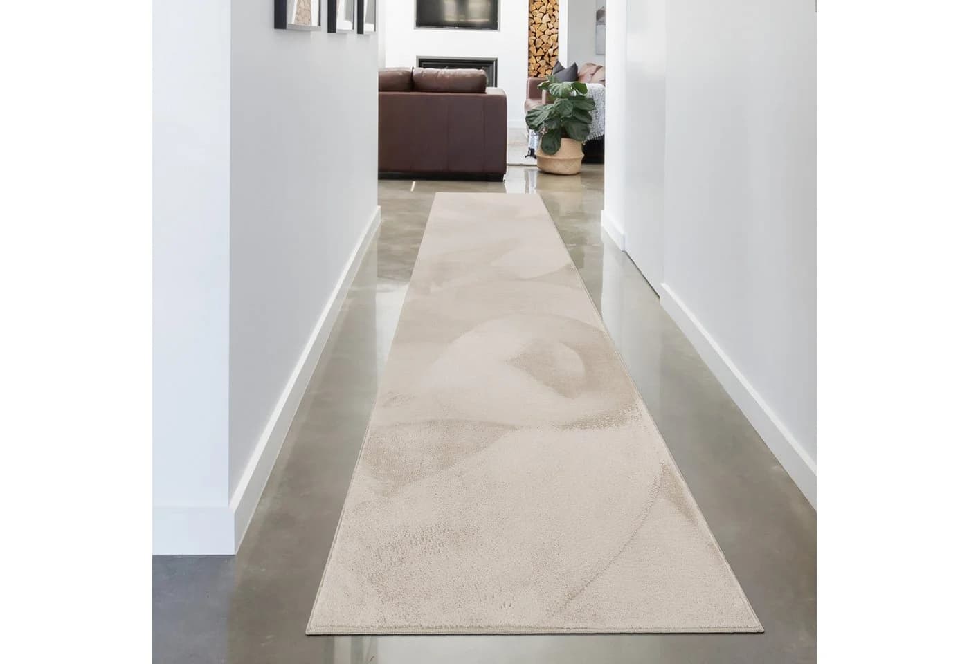 Carpetia Fellteppich Kunstfell Hasenfell-Optik Beige - Bild 3