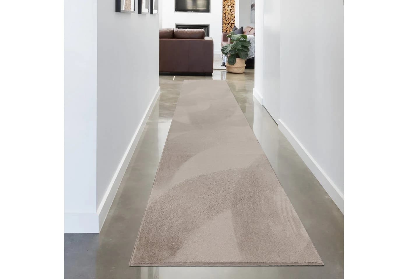 Carpetia Teppich Beige Hasenfell-Optik Modern - Bild 3