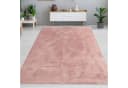 Carpetia Teppich Rosa Hasenfell-Optik Modern Bild 2