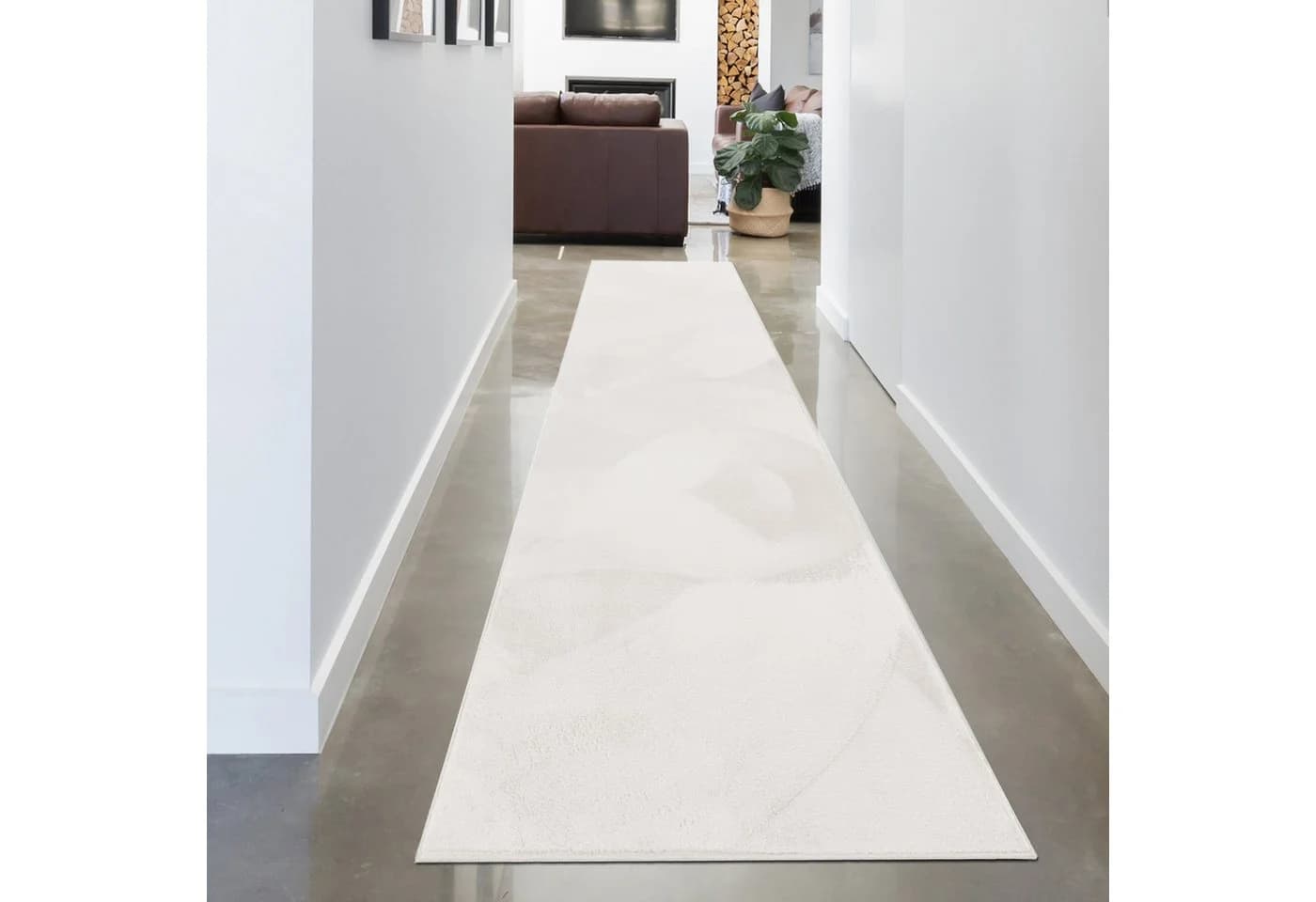Carpetia Teppich Weiß Hasenfell-Optik - Bild 3