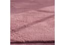 Carpetia Fellteppich Kunstfell Hasenfell-Optik Rosa Rund Bild 4