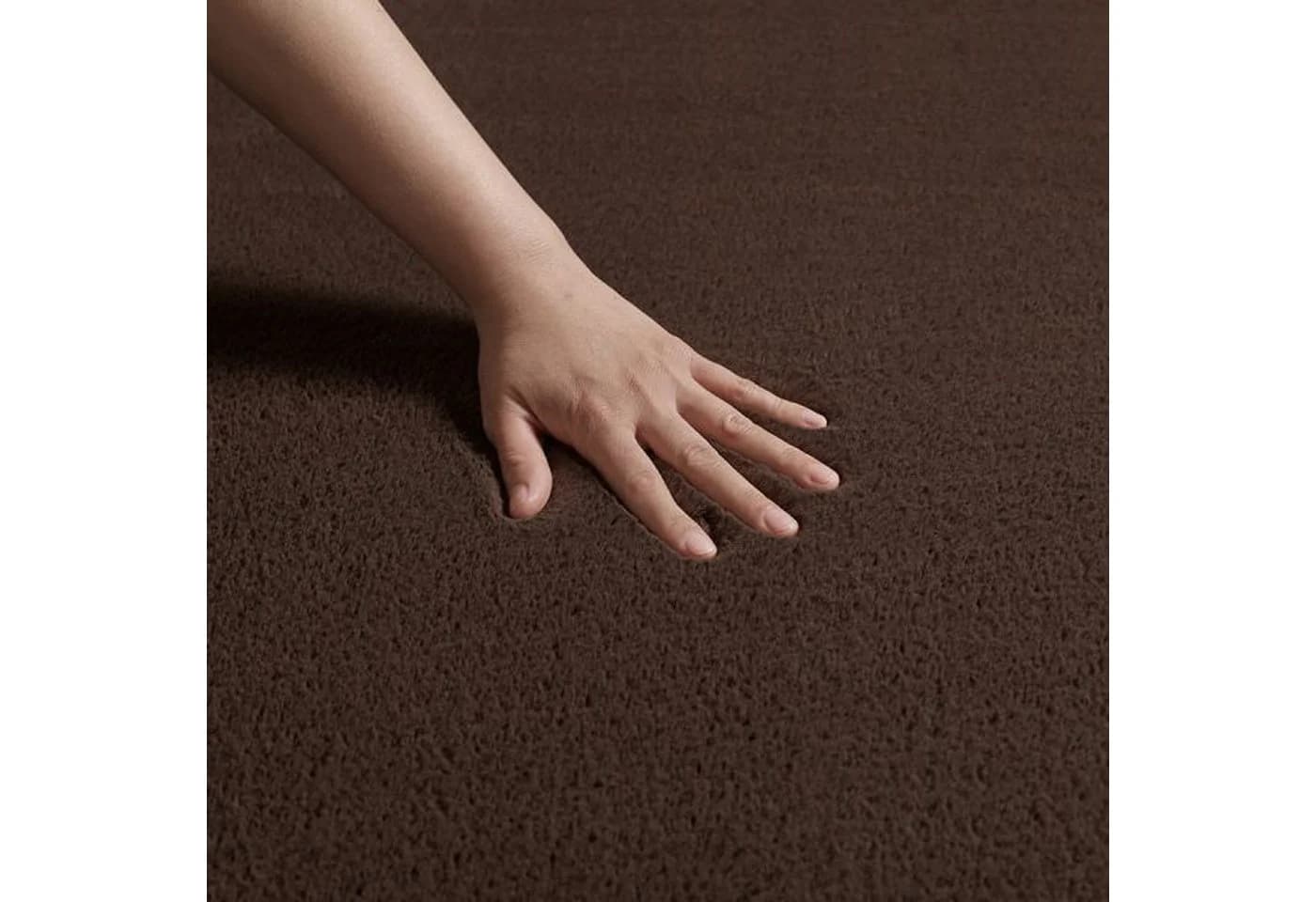 Carpetia Teppich Uni-Optik Braun 13 mm Florhöhe - Bild 3
