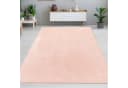 Carpetia Teppich Rosa Samtiges Uni-Design Bild 2