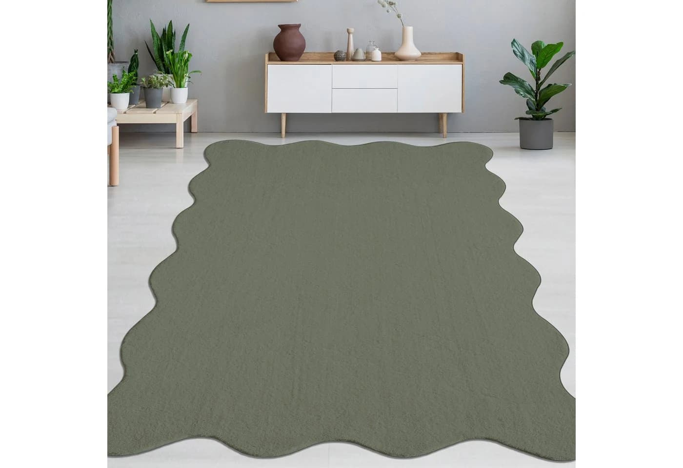 Carpetia Design Teppich Forest Grün Wellenform - Bild 2