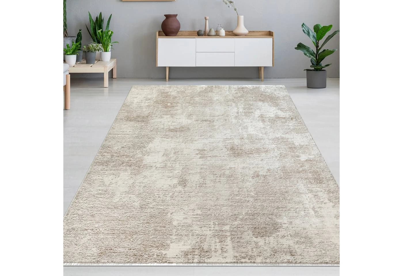 Carpetia Teppich Beige Wolkenmuster - Bild 2