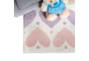 Carpetia Kinderteppich mit Pastell-Herzen – gemütlich & pflegeleicht Bild 1