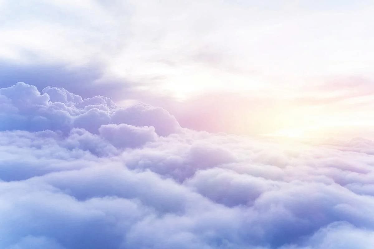 Fototapete PAPERMOON Wolken Vliestapete bunt 5m x 2,8m