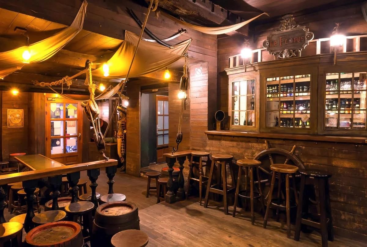 PAPERMOON Fototapete Old Schooner Style Bar Bunt Vlies