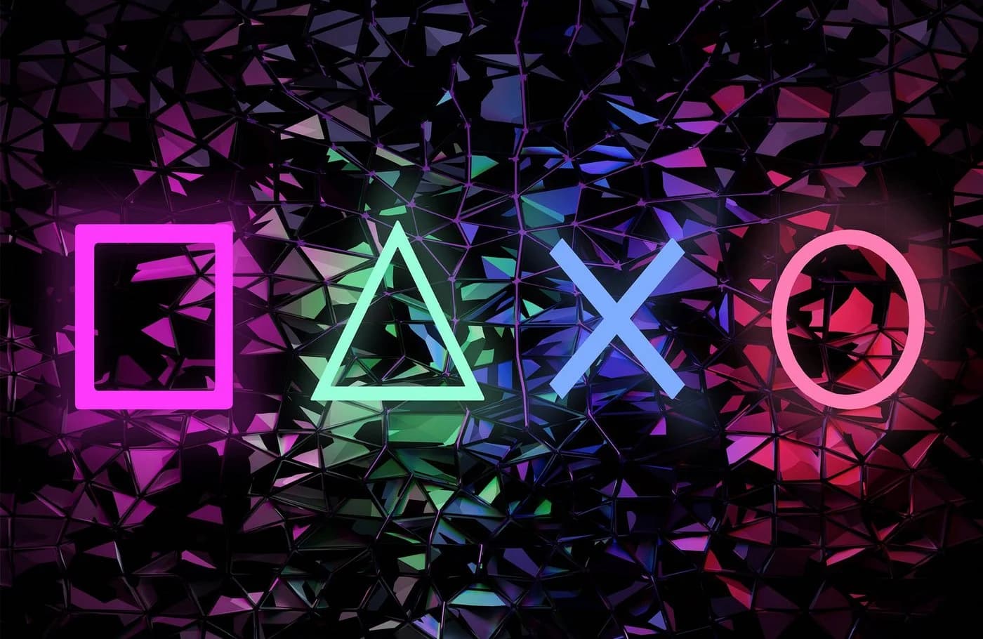 Papermoon Fototapete "Playstation-Neon" Vlies Premium 3D-Effekt - Bild 2