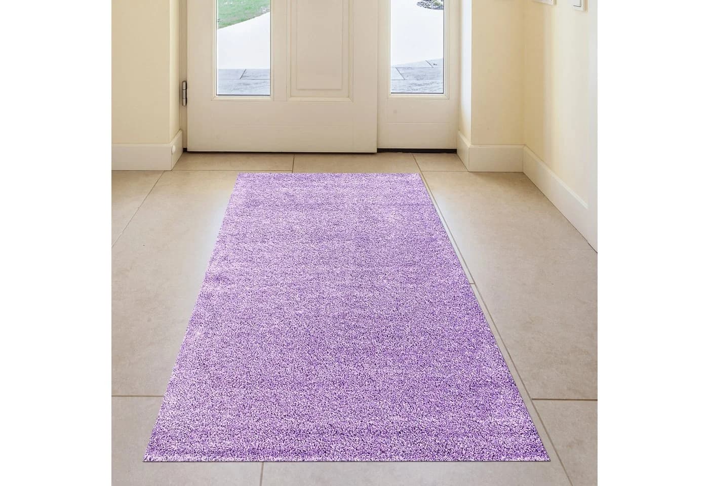 TeppichHome24 Hochflor-Teppich Flieder Shaggy Uni - Bild 3