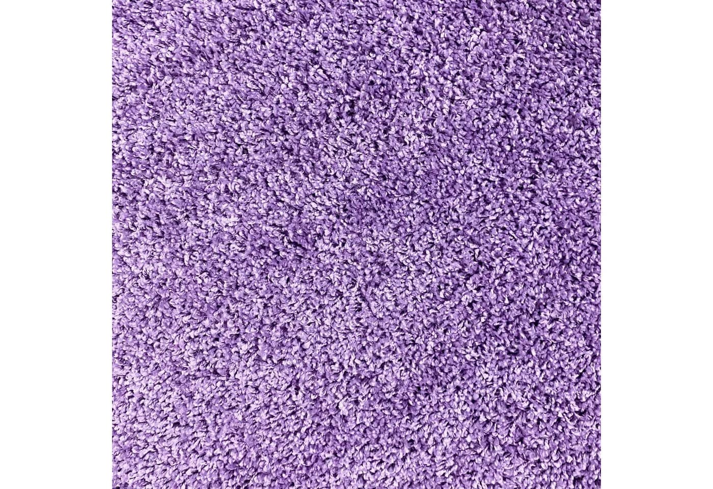 TeppichHome24 Hochflor-Teppich Flieder Shaggy Uni - Bild 4