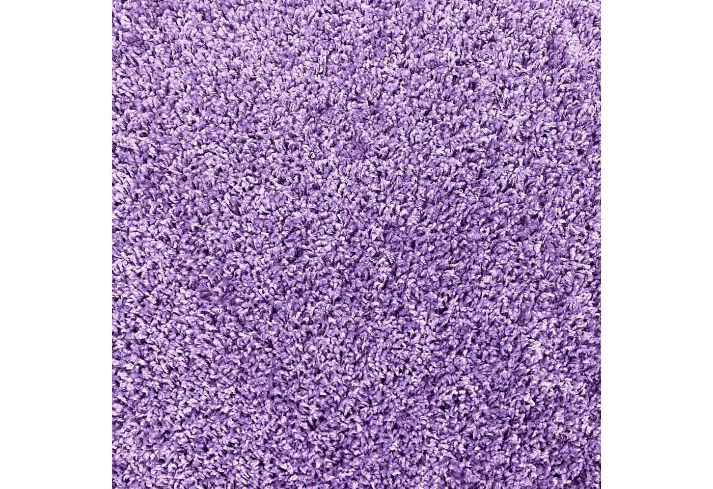 TeppichHome24 Hochflor-Teppich Flieder Shaggy Uni - Bild 5