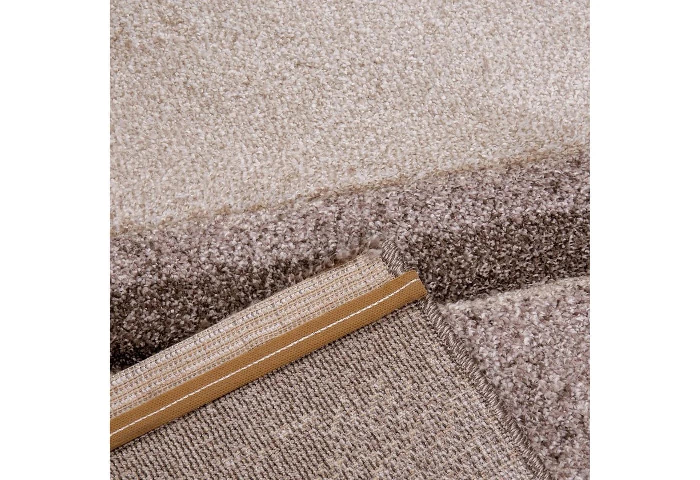 Vimoda Teppich Modern Wellenmotiv Beige/Blau Kurzflor - Bild 3
