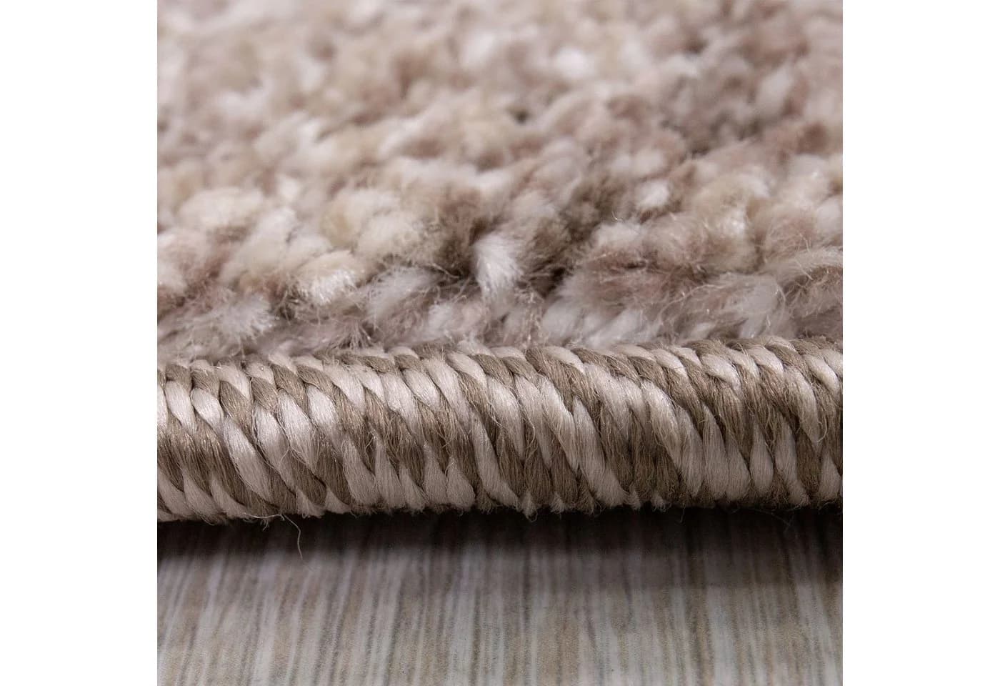 Vimoda Teppich Modern Wellenmotiv Beige/Blau Kurzflor - Bild 4