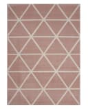 Vimoda Teppich Viva Classic Rosa Rautenmotiv Kurzflor Bild 1