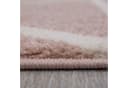 Vimoda Teppich Viva Classic Rosa Rautenmotiv Kurzflor Bild 5