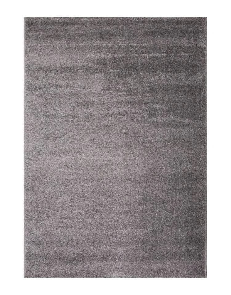 Vimoda Fellteppich Grau Anthrazit Hochflor Weich Rechteckig