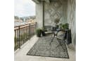 Vimoda Outdoorteppich Rauten Design Schwarz Bild 2