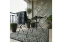 Vimoda Outdoorteppich Rauten Design Schwarz Bild 4