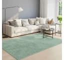 Vimoda Teppich Grün Kurzflor Modern 8mm Florhöhe Bild 4