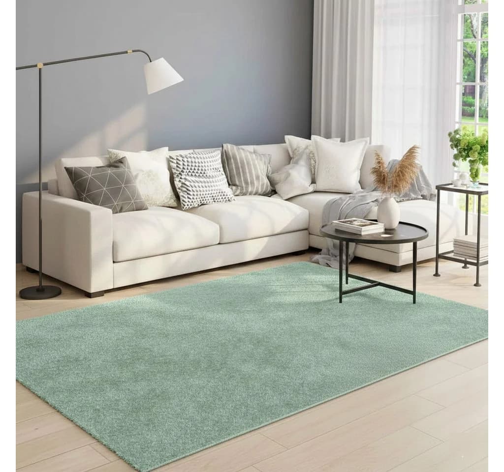 Vimoda Teppich Grün Kurzflor Modern 8mm Florhöhe - Bild 4