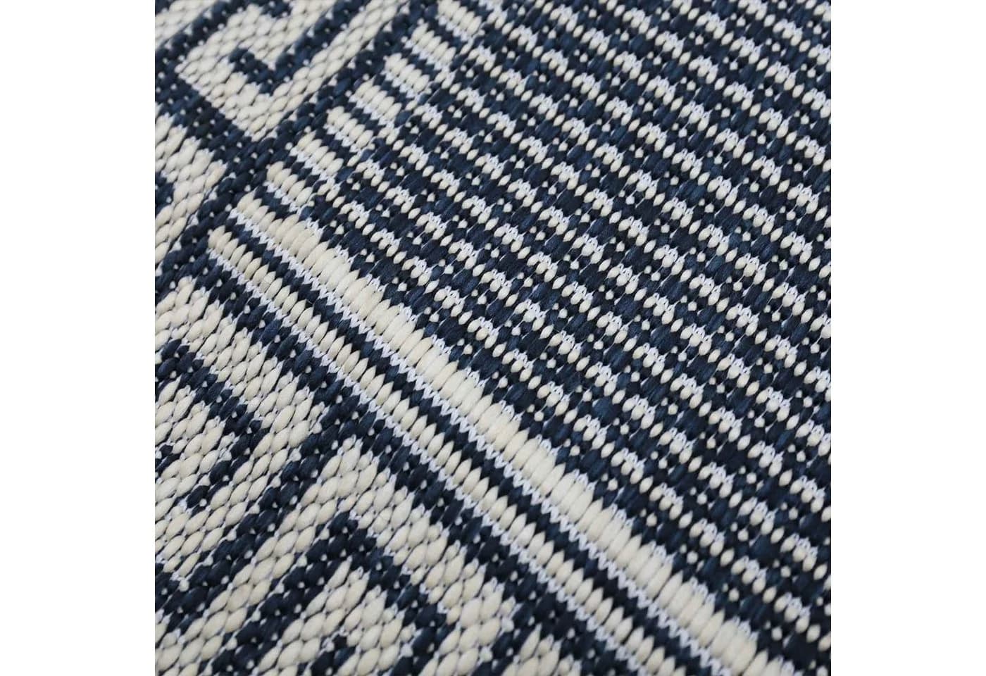 Vimoda Outdoorteppich Flachgewebe Blau Rechteckig Läufer - Bild 4